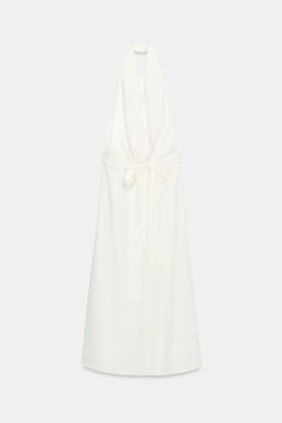 VESTIDO HALTER FLUIDO ZW COLLECTION / Blanco roto - Zara фото 8