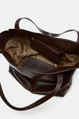 MAXI SHOPPER BAG WITH HANDLE DETAIL - Zara фото 10