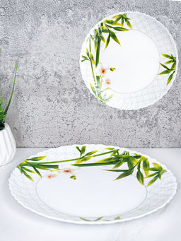 Тарелка 215 мм / LHP-85 (6773) /уп 48/Бамбук с орхидеей - Галеонтрейд фото 2