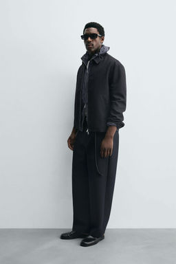 RELAXED FIT PLEATED TROUSERS - Zara фото 4