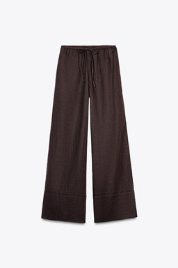 ZW COLLECTION 100% LINEN PALAZZO TROUSERS - Zara фото 15