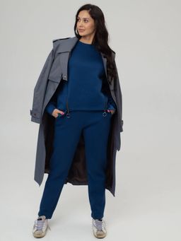 Брюки с подрезами (начес) синий - Vals фото 4