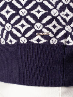 VILATTE / Жакет тонкой и эластичной жаккардовой вязки  фото 4