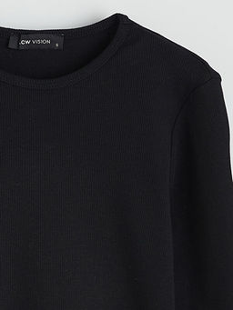 Bisiklet Yaka Fitilli Kad?n Body