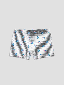 Stitch Bask?l? K?z ?ocuk Boxer 3l?