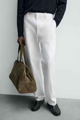 OVERSIZED FIT CHINO TROUSERS - Zara фото 5