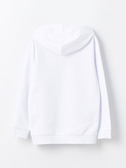 Be?ikta? Bask?l? Uzun Kollu Erkek ?ocuk Hoodie - Waikiki фото 2