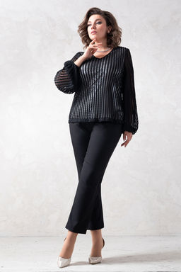 Платье Avanti 1618 серый/черный - Mira fashion фото 477