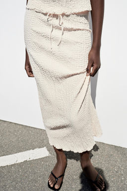 FALDA MIDI TEXTURA / Crudo - Zara фото 10