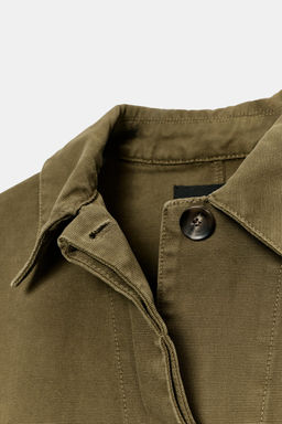 CHAQUETA BOLSILLOS ZW COLLECTION / Khaki - Zara фото 4