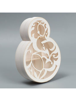 Коробка подарочная, кондитерская упаковка 8 марта белая, 22?16?5 см