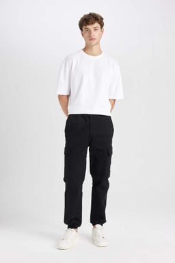 Габардиновые брюки-карго с карманами Regular Jogger - Defacto фото 3