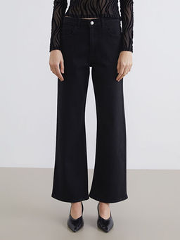 Wideleg Kad?n Jean Pantolon