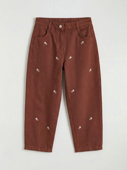 ?i?ek Nak??l? K?z ?ocuk Pantolon