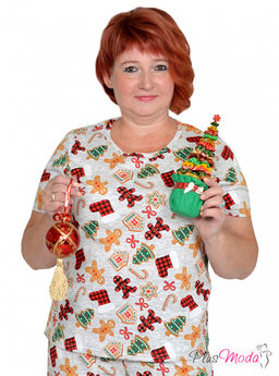 Футболка Модель №1299 размеры 44-84 - Plusmoda фото 14