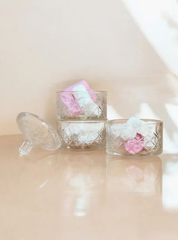 Цена за 2 шт. Ваза 3-х ярусная для меда/икры h-15см, d-7см AMELIA FH-9