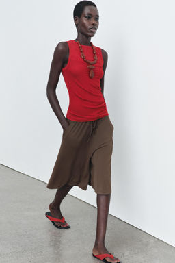 DRAPED SLEEVELESS TOP - Zara фото 2