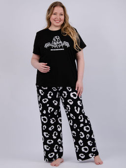 Пижама Грибочки, трикотаж - Малина фото 2