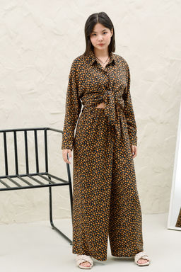 Костюм женский SET001/07/Черный, коричневый - M&G all natural фото 2