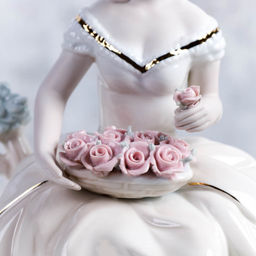 Статуэтка Дама с цветами 23 см / HP3156 /уп 18/ - Галеонтрейд фото 8