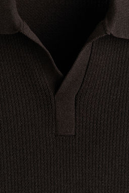 Polo en punto trenzado Regular Fit - H&m фото 6