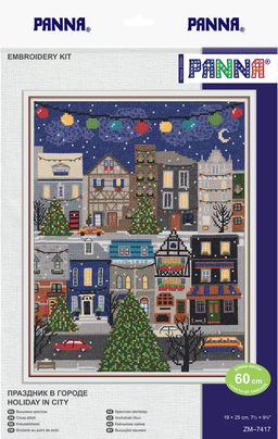 Набор для вышивания PANNA ZM-7417 Праздник в городе 19 х 25 см