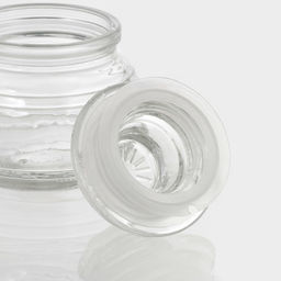 Банка для сыпучих «Бочка», 130 мл, 7×8.4 см, стекло, прозрачная