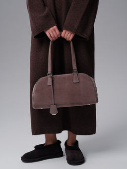 Замшевая сумка Charlotte DBR 31358 капучино  фото 6