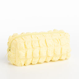 Косметичка на молнии женская, с подкладом, желтая - Simaland фото 2