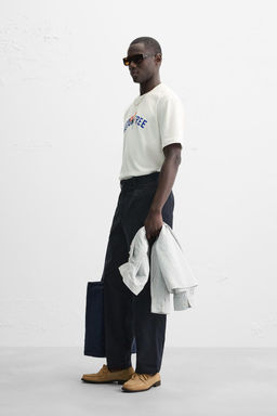 EMBROIDERED SLOGAN T-SHIRT - Zara фото 4