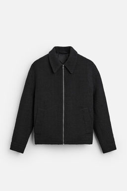 TEXTURED ZIP-UP OVERSHIRT - Zara фото 11