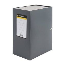 Короб архивный INFORMAT 230x140x320 мм А4 ассорти бумвинил, 2 завязки, вместимость до 1400 листов собран.