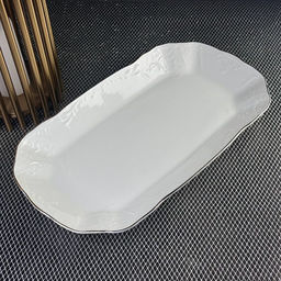 226-183 Прямоугольное блюдо 35см MARIA GOLD в под.уп.(х16)Фарфор