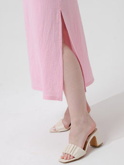 Женское платье муслин розовое 2319 (8)