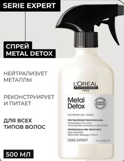 Спрей для восстановления волос Metal detox, 500 мл Loreal