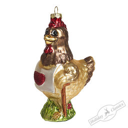 Курочка "Куриный дворик" (стекло) 8,5х7х13,5 см