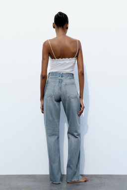 TRF WIDE-LEG HIGH-WAIST JEANS - Zara фото 14