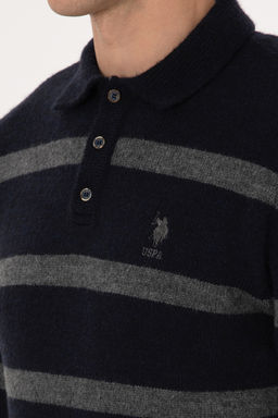 Erkek Regular Fit Polo Yaka Lacivert Kazak - U.s. polo assn фото 14