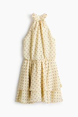 Vestido halter de gasa
