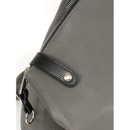 Рюкзак жен искусственная кожа ADEL-209/1в, 1отд+карм/перег, серый/черный флотер 256174 - Adelia фото 4