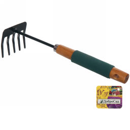 Цена за 3 шт. Грабельки "Эконика" 29см деревянная комбинированная ручка ДоброСад