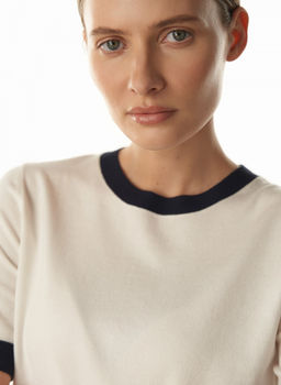 Conso/KJS 230737 - milk/dark blue Футболка Женская фото 2