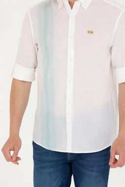 U. S. Polo Assn Мужская белая рубашка с длинным рукавом - U.s. polo assn фото 13