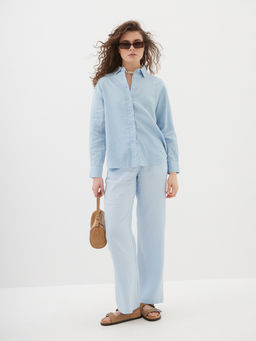 Женская льняная Рубашка