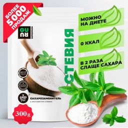 Guru Сахарозаменитель (Стевия + эритрит) 300 гр.