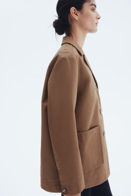 Chaqueta oversize de sarga - H&m фото 6