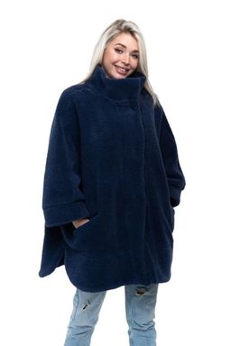 ПОНЧО WOOL цвет Индиго (р. 40-58)