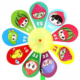 Ветрячок-вертушка Цветок д17см h34см, ПВХ, цвета микс (Китай) - Домашняя мода фото 4