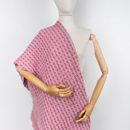 24С222-ШР/у. 75*140 Полотенце Домовой цв. 3 рис. 209 розовый с чёрным - Текс-дизайн фото 10