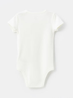 Bisiklet Yaka Bask?l? K?z Bebek ??t??tl? Bodysuit